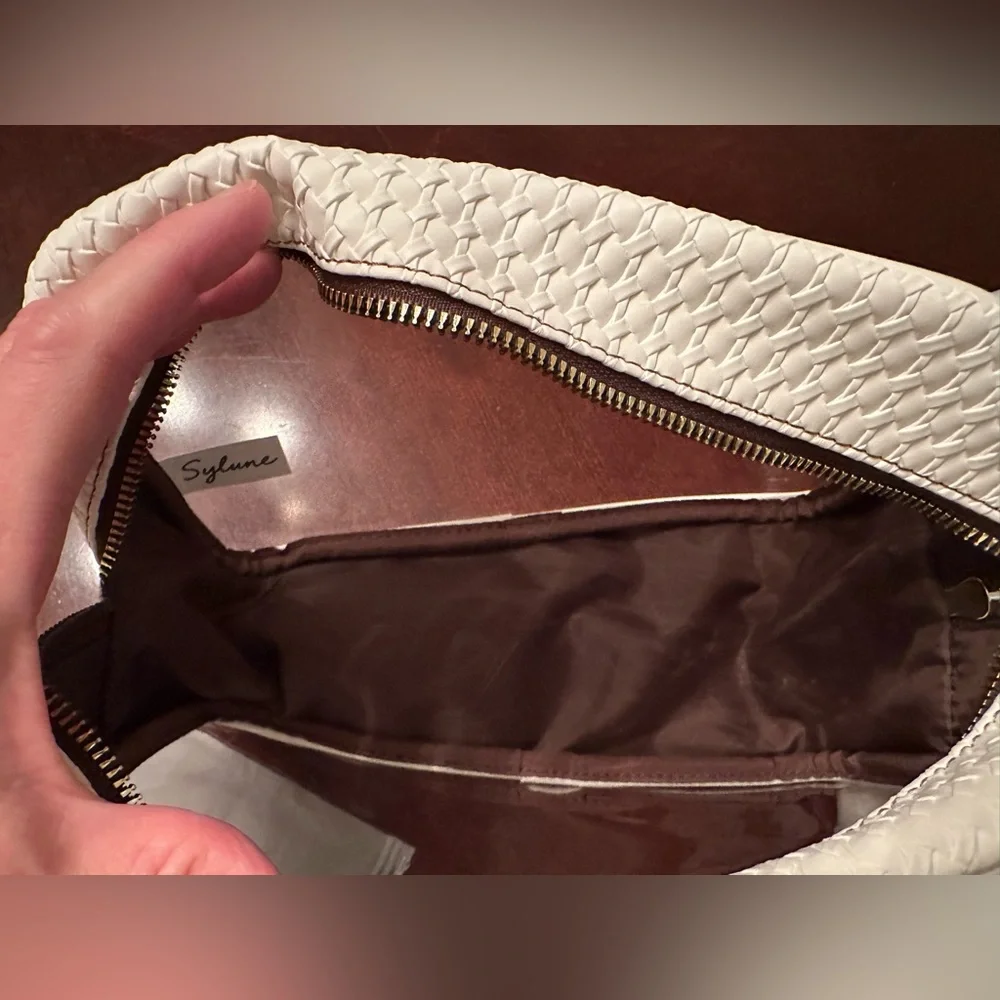 Sylune 3-in-1 Clear Cosmetic Bag Set White NWT